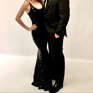 Floor length evening gown